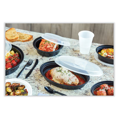 Newspring VERSAtainer Microwavable Containers, Oval, 24 oz,
