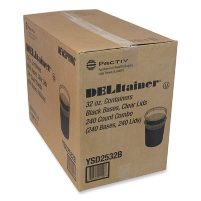 Newspring DELItainer Microwavable Container, 32 oz, 4.55 x 4