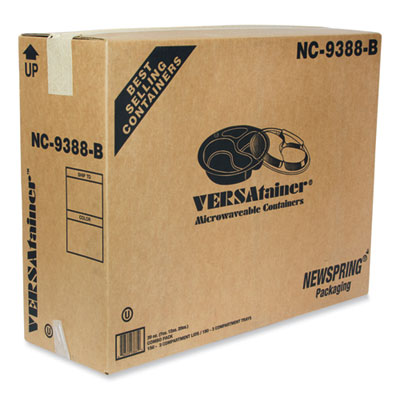 Newspring VERSAtainer Microwavable Containers, Round, 3 Comp