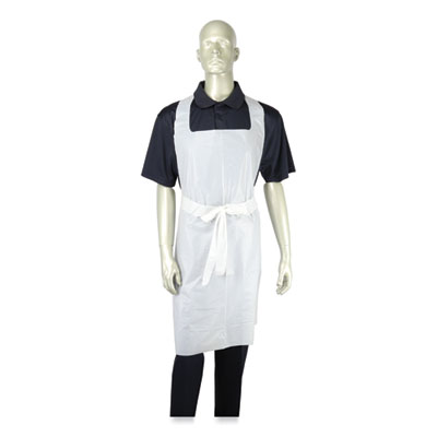 Heavyweight Poly Aprons, 28 x 46, 1.77 mil, One Size Fits Mo