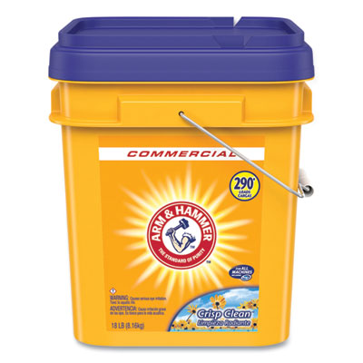 Powder Laundry Detergent, Crisp Clean Scent, 18 lb Pail