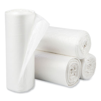 Eco Strong Plus Can Liners, 60 gal, 16 mic, 38" x 58", Natur