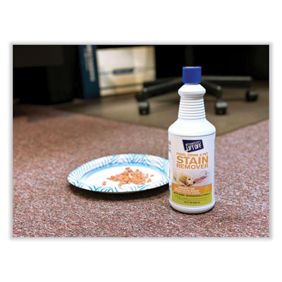 Food/Beverage/Protein Stain Remover, Unscented, 32 oz Pour B