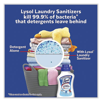 Laundry Sanitizer, Liquid, Crisp Linen Scent, 41 oz, 6/Carto