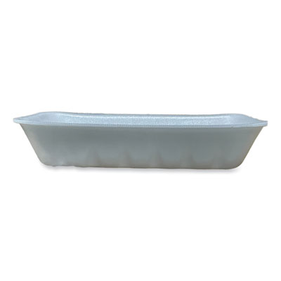 Meat Trays, #10K, 10.75 x 5.95 x 1.87, White, Foam, 250/Cart