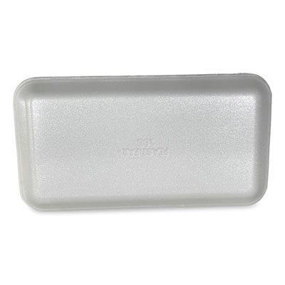 Meat Trays, #10S, 10.93 x 5.75 x 0.63, White, Foam, 500/Cart