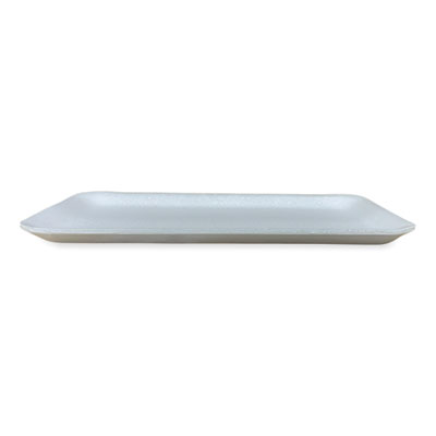 Meat Trays, #10S, 10.93 x 5.75 x 0.63, White, Foam, 500/Cart