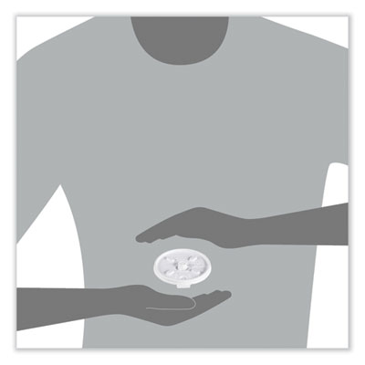 Lift n' Lock Plastic Hot Cup Lids, Fits 8 oz Hot Cups, White