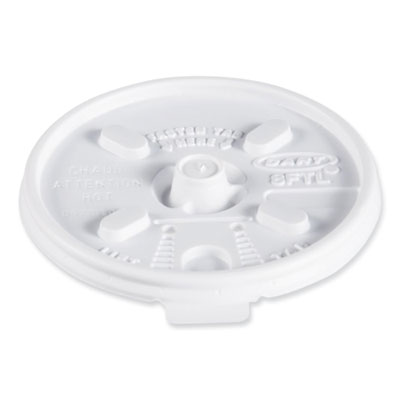 Lift n' Lock Plastic Hot Cup Lids, Fits 8 oz Hot Cups, White