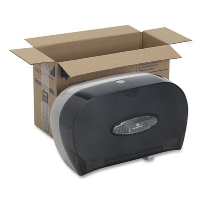 Two-Roll Bathroom Tissue Dispenser, 13.56 x 5.75 x 8.63, Smo