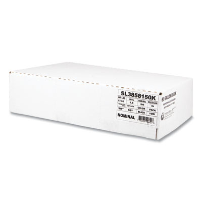 Low-Density Commercial Can Liners, 60 gal, 1.5 mil, 38" x 58