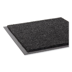 EcoStep Wiper Mat, Rectangular, Charcoal Gray Cut Pile Surfa