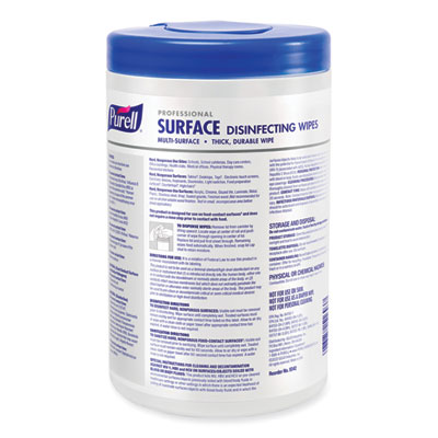 Professional Surface Disinfecting Wipes, 1-Ply, 7 x 8, Fresh