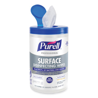 Professional Surface Disinfecting Wipes, 1-Ply, 7 x 8, Fresh