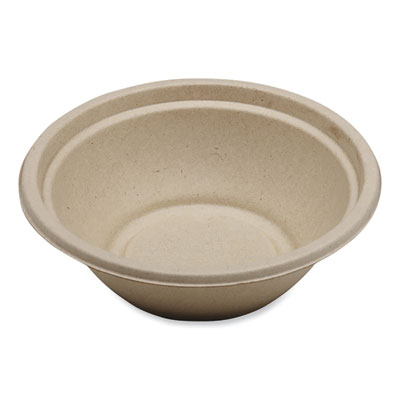 Fiber Bowls, 24 oz, 7.4 x 7.4 x 2.3, Natural, Paper, 500/Car