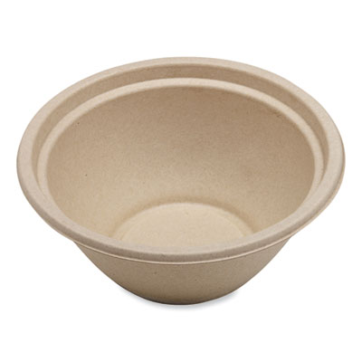 Fiber Bowls, 32 oz, 7.4 x 7.4 x 3.2, Natural, Paper, 500/Car