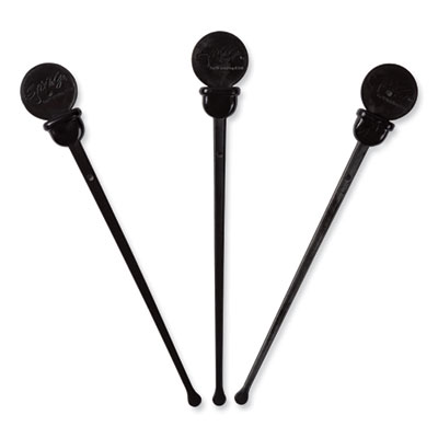 Beverage Plugs, 4.75", Black, 2,000/Carton
