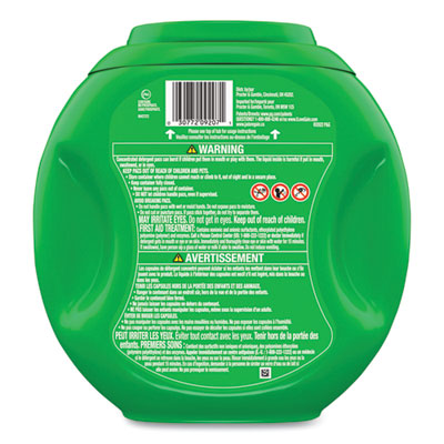 Flings Detergent Pods, Gain Original Scent, 76 Pods/Tub