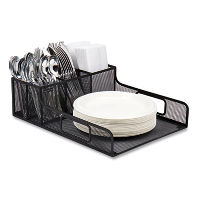 Network Collection Utensil, Napkin and Plate Countertop Orga