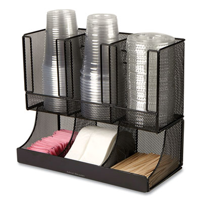 Network Collection 2-Tier 6-Compartment Coffee Cup and Condi