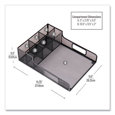 Network Collection Utensil, Napkin and Plate Countertop Orga