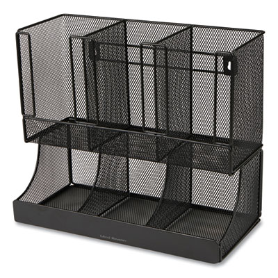 Network Collection 2-Tier 6-Compartment Coffee Cup and Condi
