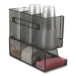Network Collection 2-Tier 6-Compartment Coffee Cup and Condi
