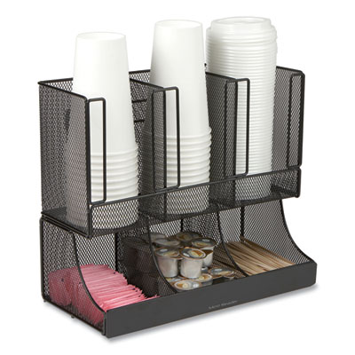 Network Collection 2-Tier 6-Compartment Coffee Cup and Condi