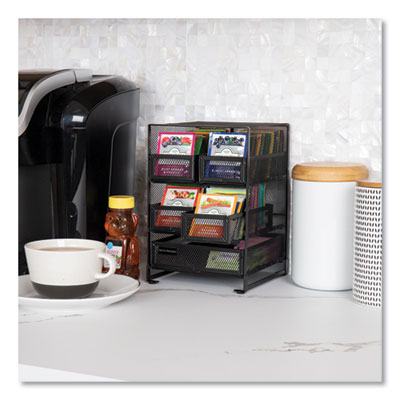 Network Collection 5-Compartment Tea Countertop Organizer, 6