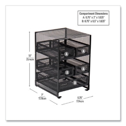Network Collection 5-Compartment Tea Countertop Organizer, 6