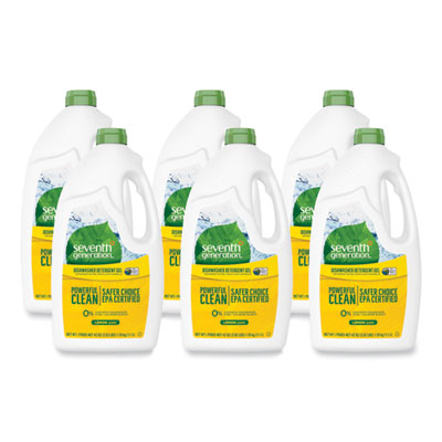 Natural Automatic Dishwasher Gel, Lemon Scent, 42 oz Bottle,