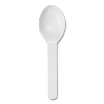 PLA Compostable Cutlery, Tasting Spoon, Plastic, 3", Light B