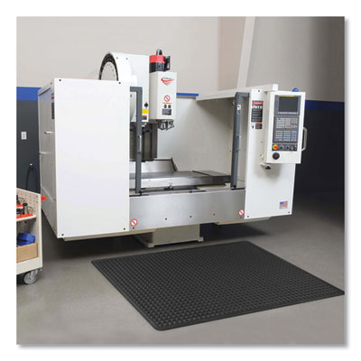 Bubble Flex Anti-Fatigue Mat, Rectangular, Black Crush-Resis