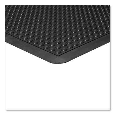 Bubble Flex Anti-Fatigue Mat, Rectangular, Black Crush-Resis