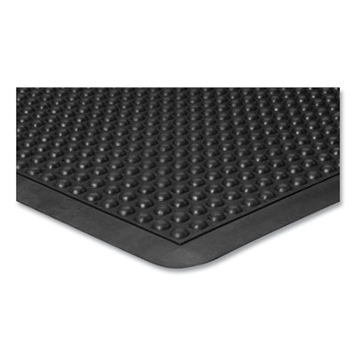 Bubble Flex Anti-Fatigue Mat, Rectangular, Black Crush-Resis