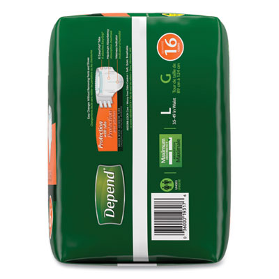 Incontinence Protection with Tabs, Large, 35" to 49" Waist,