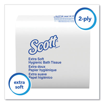 Hygienic Bath Tissue, Septic Safe, 2-Ply, White, 250 Sheets/