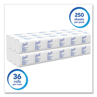 Hygienic Bath Tissue, Septic Safe, 2-Ply, White, 250 Sheets/