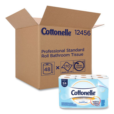 Clean Care Bathroom Tissue, Septic Safe, 1-Ply, White, 170 S