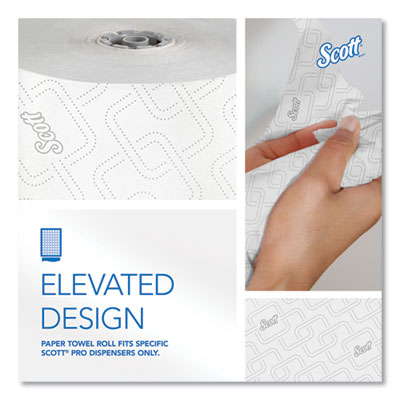 Pro Hard Roll Paper Towels with Elevated Scott Design for Sc