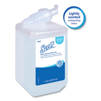 Moisturizing Hand and Body Lotion, 1 L Bottle, Fresh Scent,