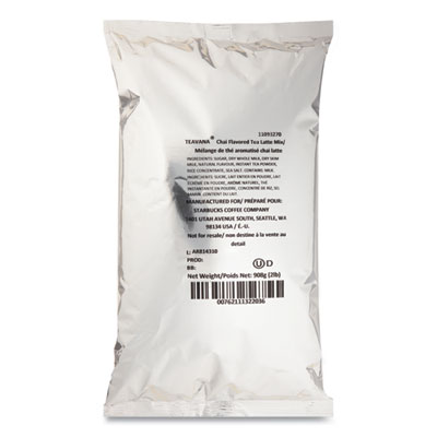 Teavana Chai Tea Latte Mix, 2 lb Bag, 6/Carton