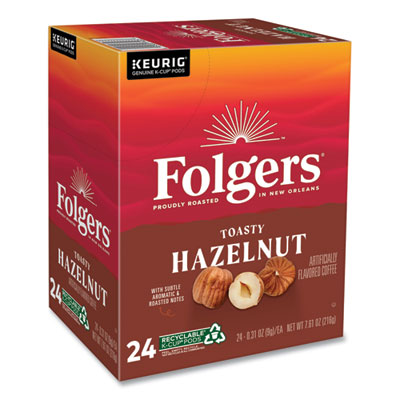 Toasty Hazelnut Coffee K-Cups, 24/Box