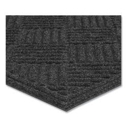 Ecomat Crosshatch Entry Mat, Rectangular, Charcoal Gray Crus