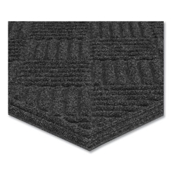 Ecomat Crosshatch Entry Mat, Rectangular, Charcoal Gray Crus