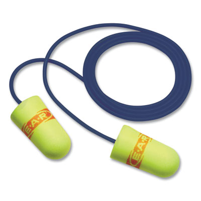 E-A-Rsoft Metal Detectable Soft Foam Earplugs, Corded, 32 dB