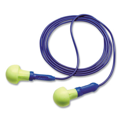 E-A-RPush-Ins Earplugs, Corded, Metal Detectable, 28 dB NRR,