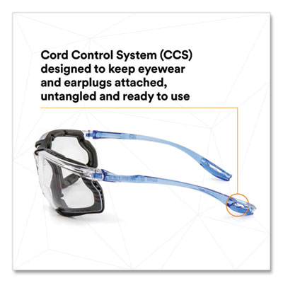 Virtua CCS Protective Eyewear with Foam Gasket, 1.5+ Diopter