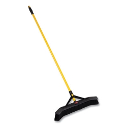 Maximizer Push-to-Center Broom, 24", Polypropylene Bristles,