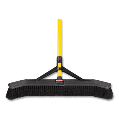 Maximizer Push-to-Center Broom, 24", Polypropylene Bristles,